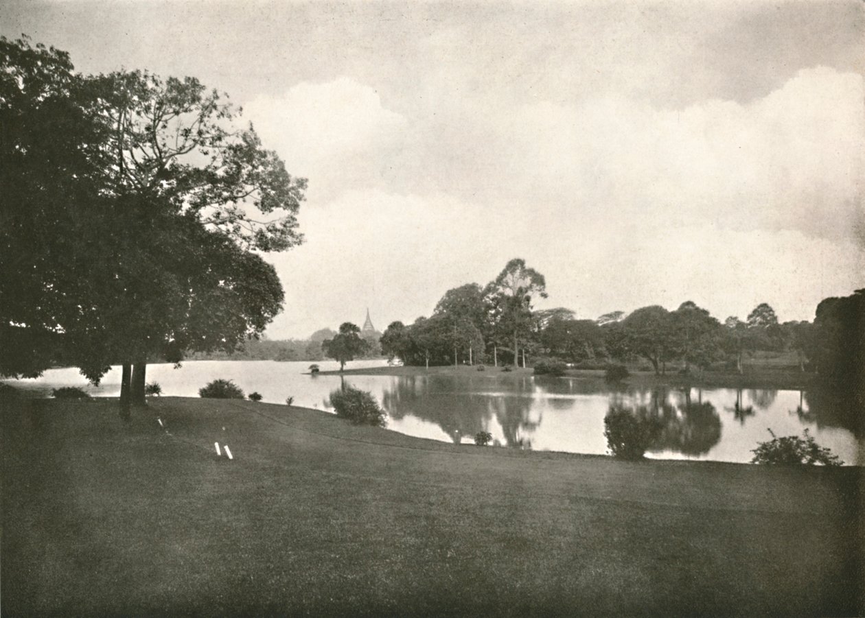 Royal Lakes, Rangoon, 1900. af Unbekannt