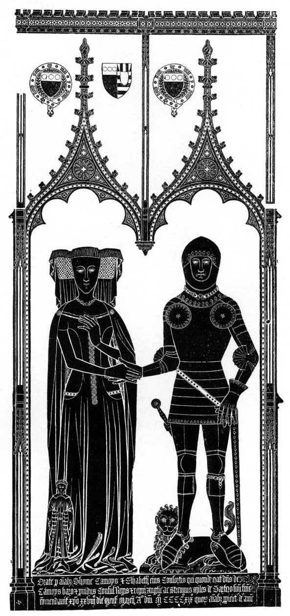 Gnidning af middelaldergraveret messing, c1421 1901 af Unbekannt