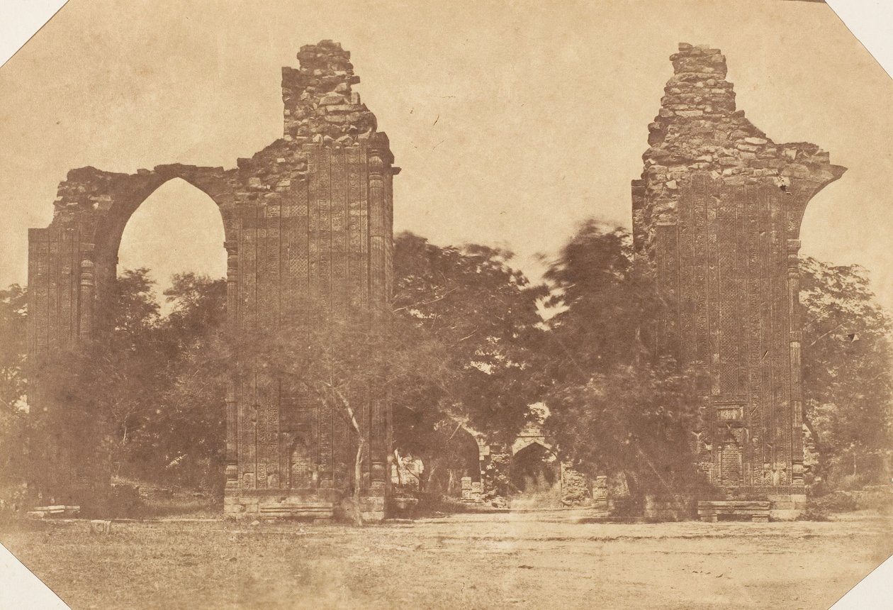Ruiner ved Old Delhi, 1850