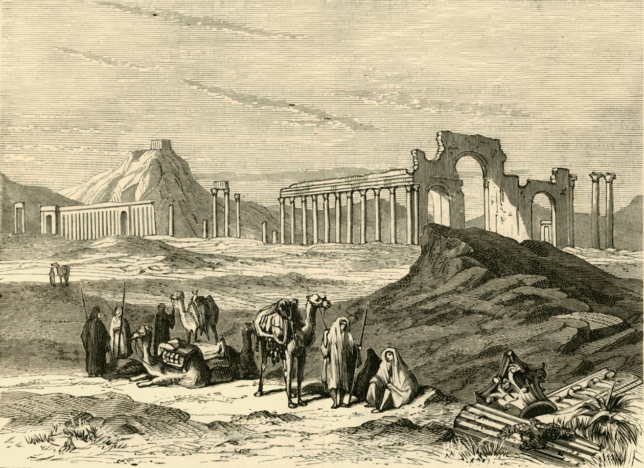 Ruinerne af Palmyra, 1890. af Unbekannt