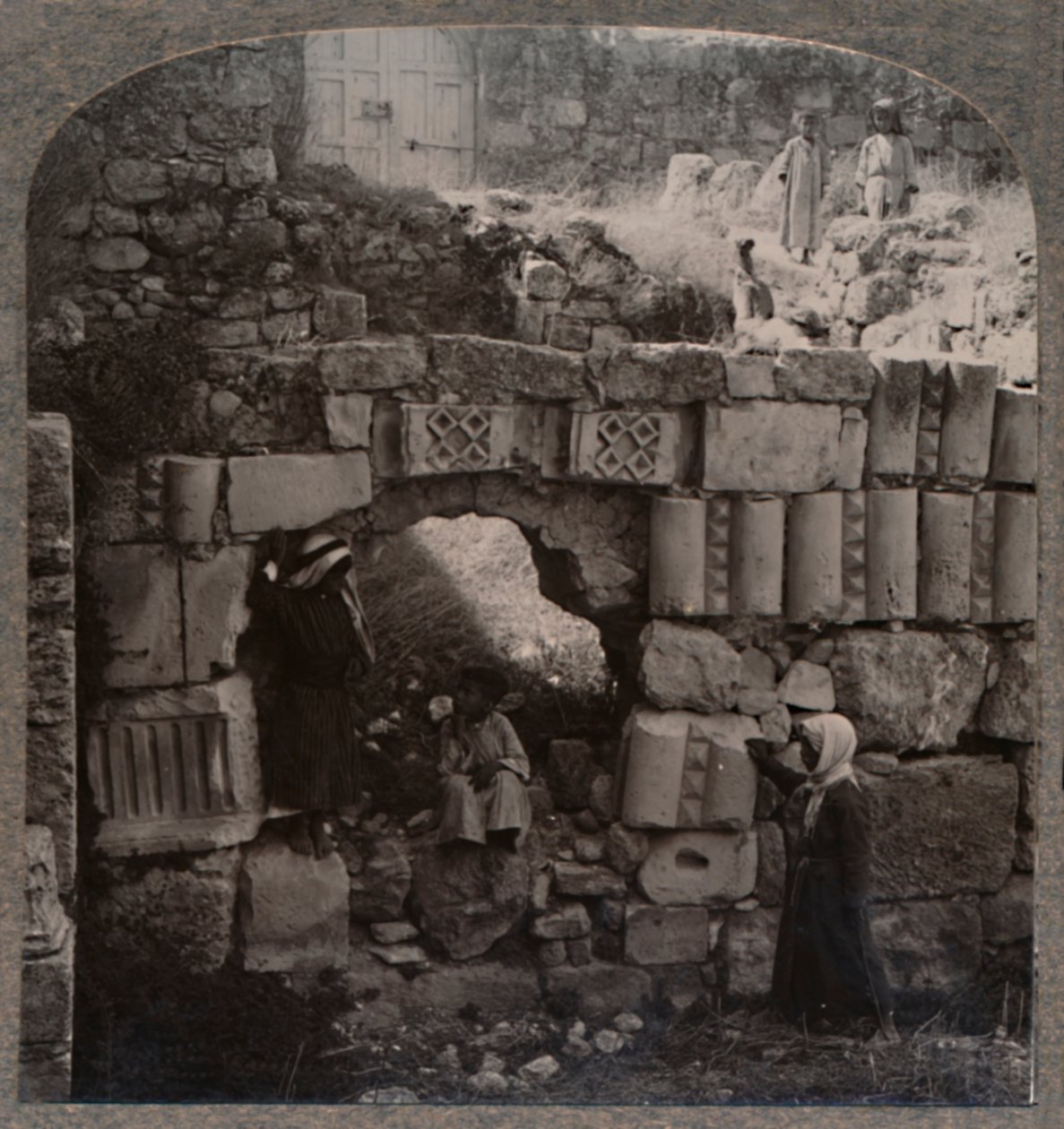 Ruinerne af Lazarus hus, ca. 1900 af Unbekannt