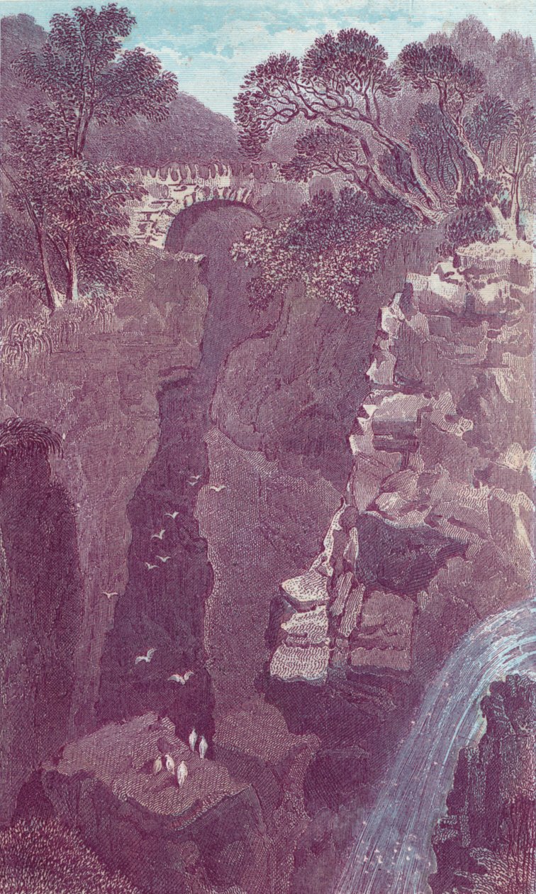 Rumlende bro. Dunkeld, 1800-tallet af Unbekannt
