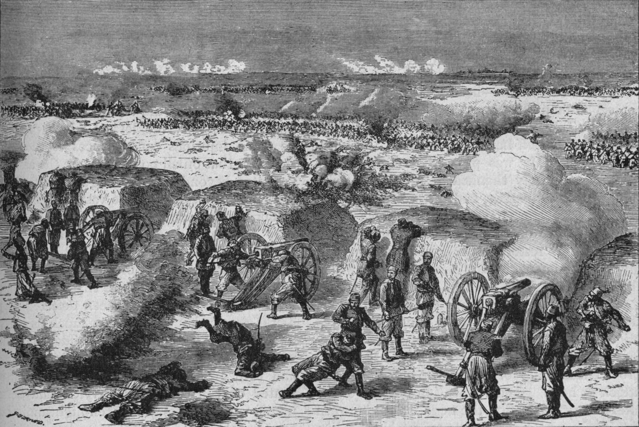 Russisk angreb på en tyrkisk tvivl, 1902 af Unbekannt