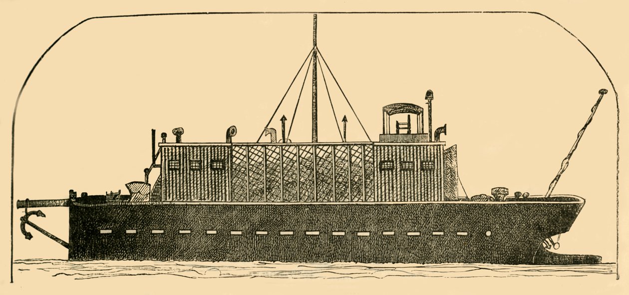 Russisk straffefangeskib, 1881. af Unbekannt