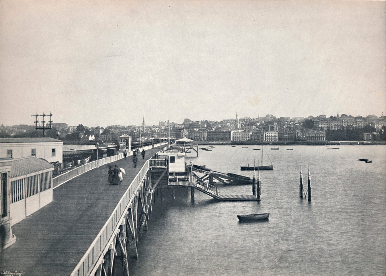 Ryde - Udsigt fra molen, 1895 af Unbekannt