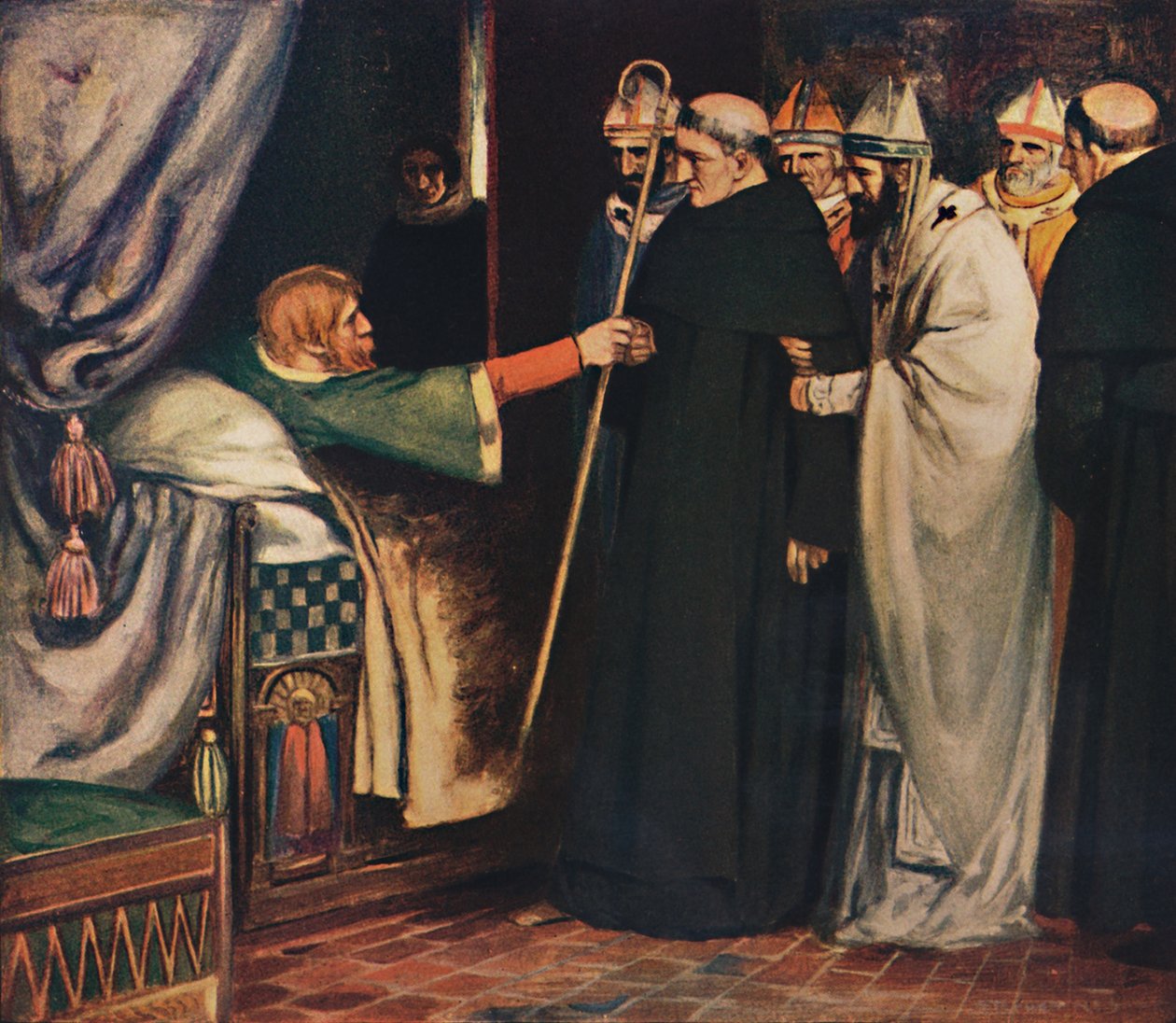 Sankt Anselm nægter ærkebiskopsrådet, 1912 af Unbekannt