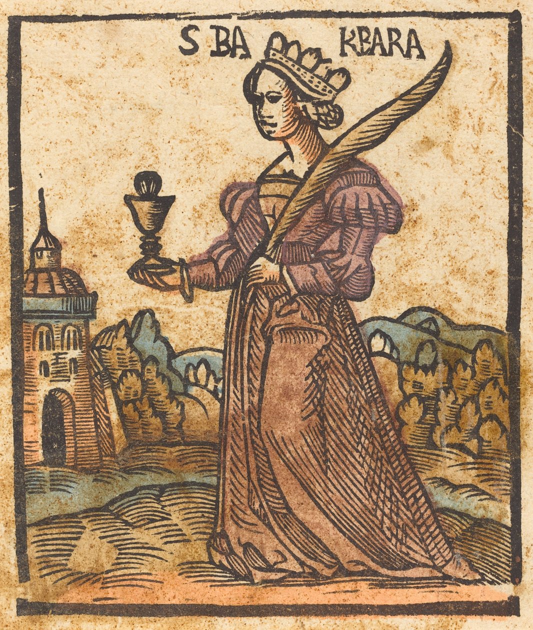 Sankt Barbara, ca. 1500. af Unbekannt
