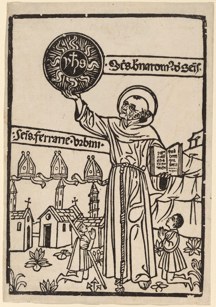 Sankt Bernardino af Siena, 14701480. af Unbekannt