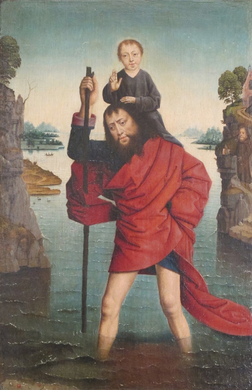 Sankt Christopher og Kristusbarnet, efter 1485. af Unbekannt