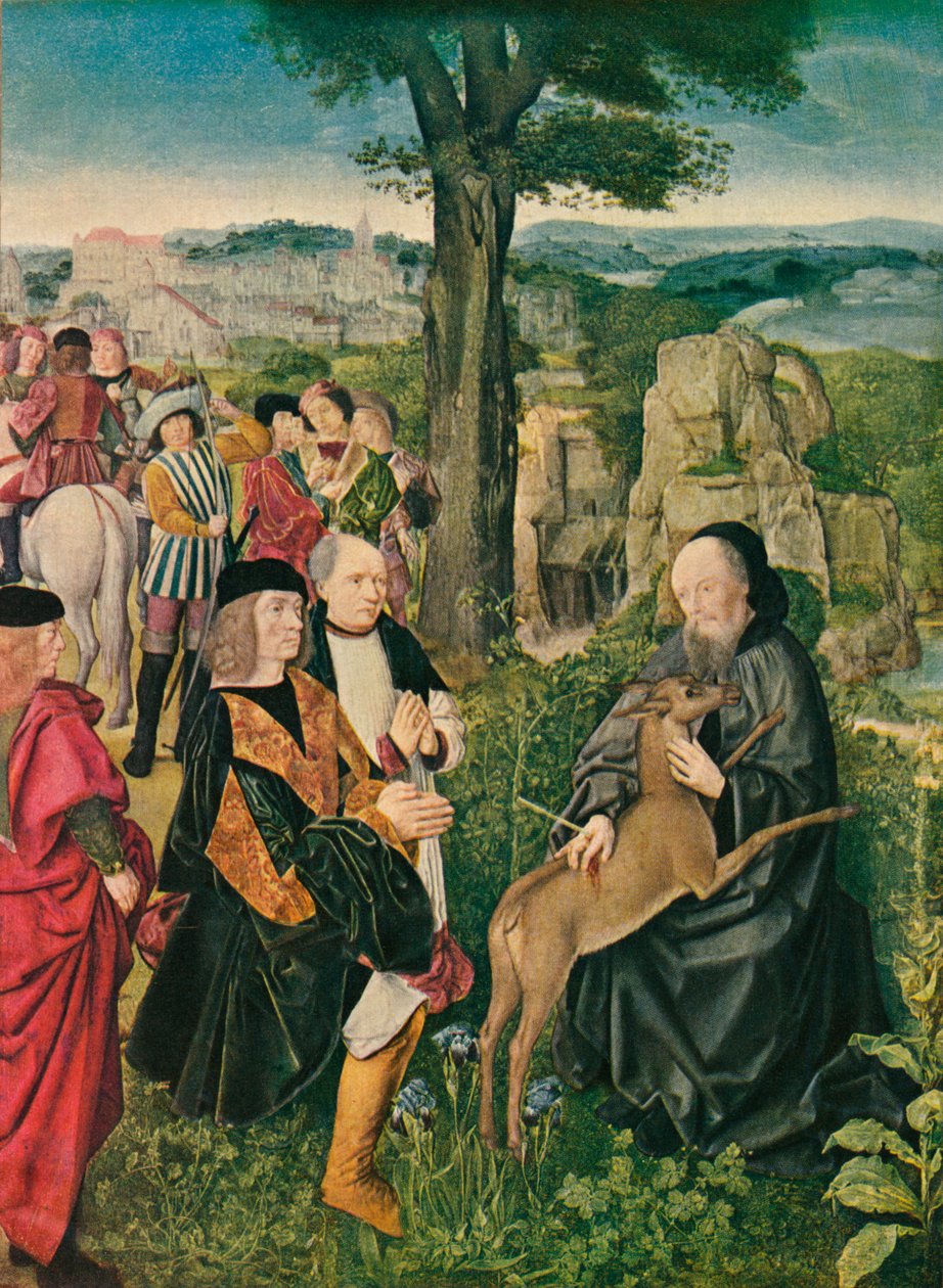 Saint Giles and the Deer, c1500, 1909 af Unbekannt