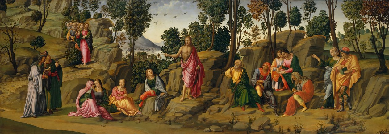 Sankt Johannes Døberen aflægger vidne, ca. 1506-7. af Unbekannt