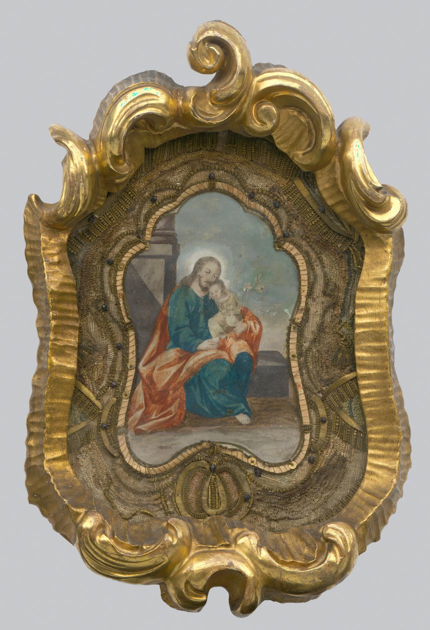 Sankt Josef med Jesus af Unbekannt
