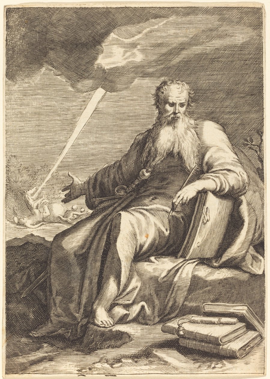 Saint Paul, siddende. af Unbekannt