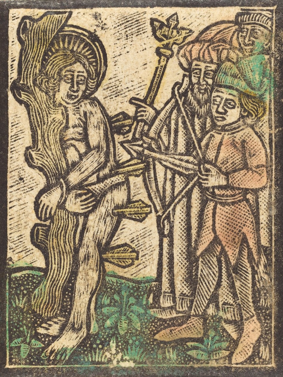 Sankt Sebastian, ca. 1480. af Unbekannt