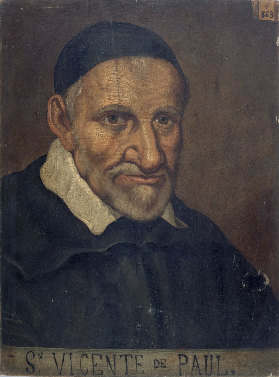 Saint Vincent de Paul 1581-1660, ca. 1660. af Unbekannt