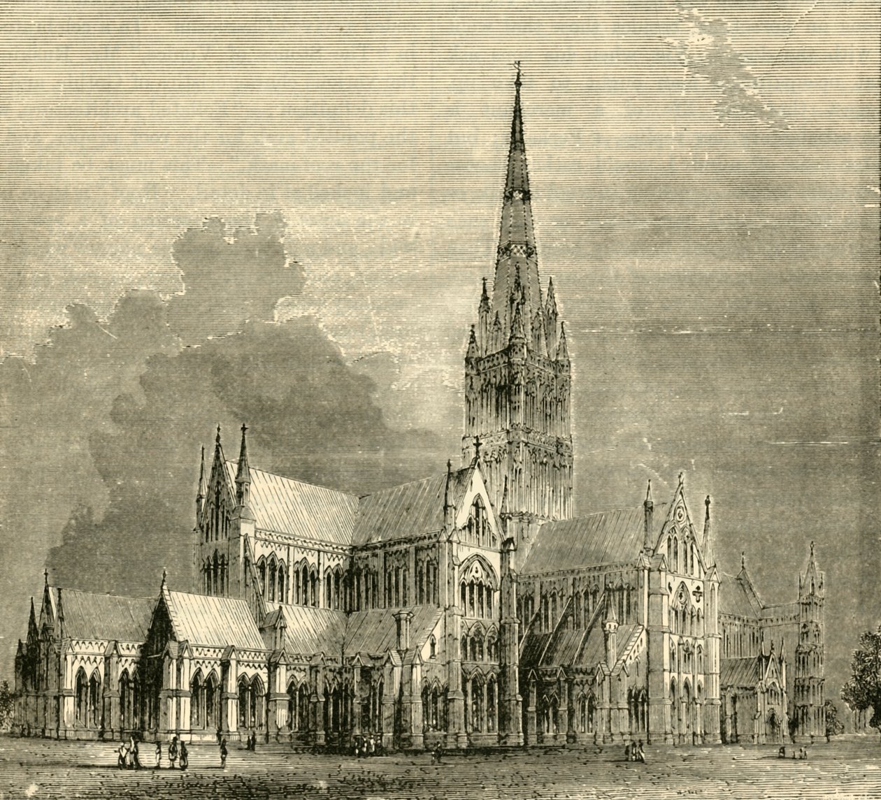 Salisbury Cathedral, 1890. af Unbekannt