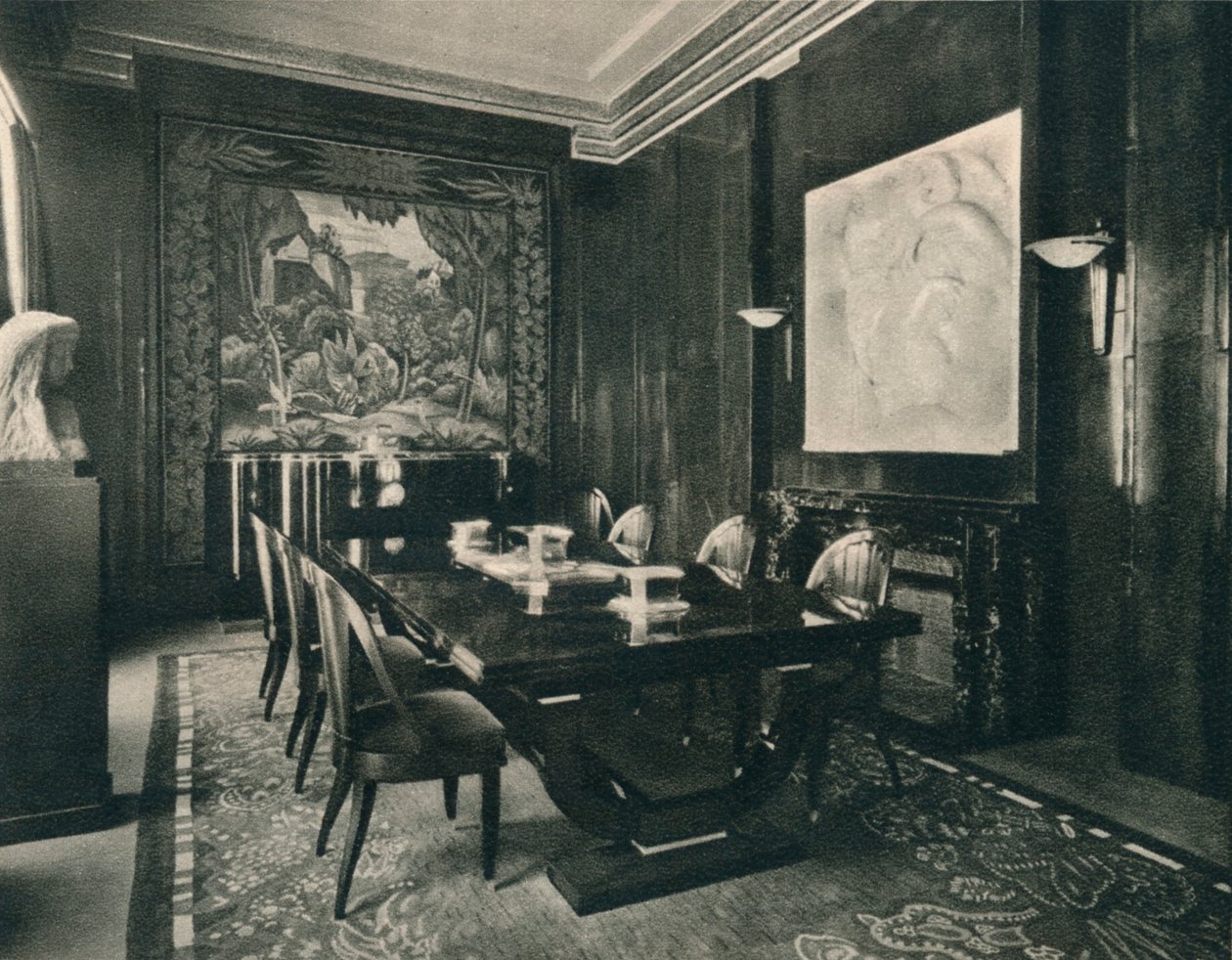 Spisestue i Hôtel DU Collectionneur, 1925. af Unbekannt