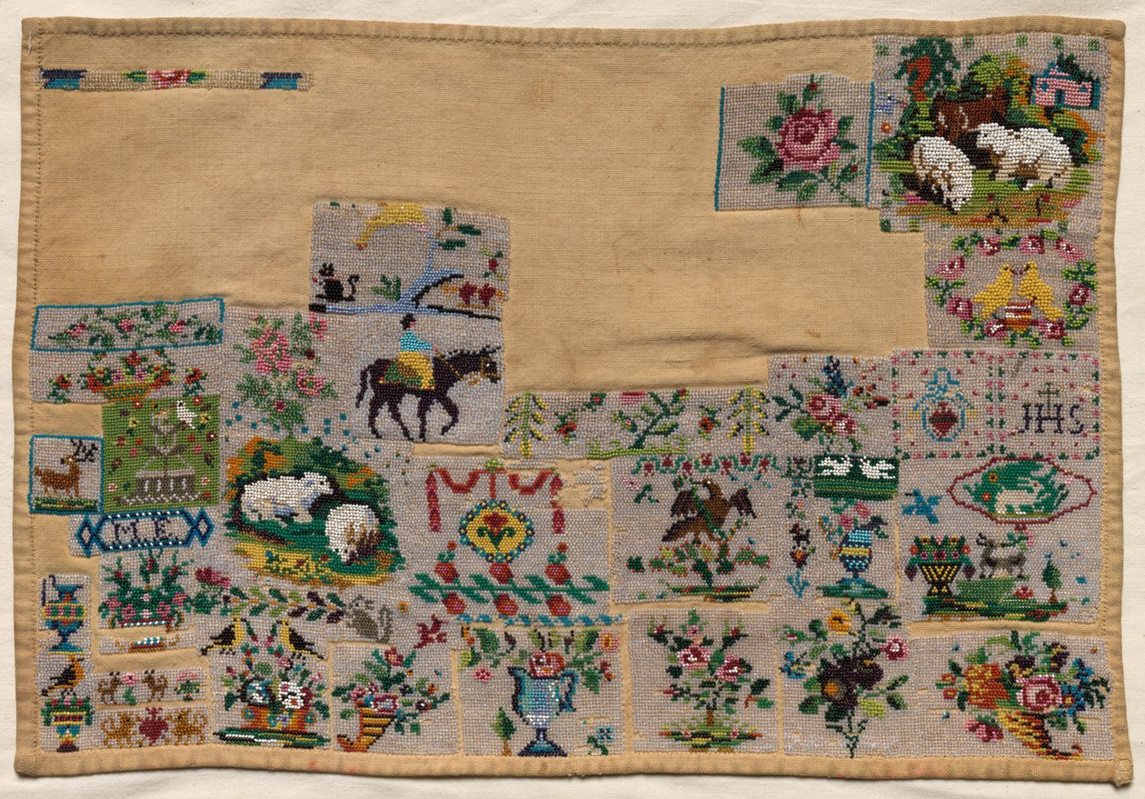 Sampler, 1800-tallet. af Unbekannt
