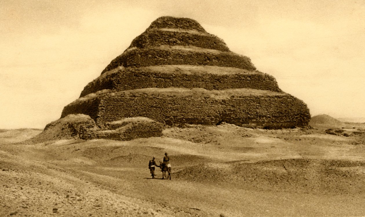 Saqqara - Trinpyramiden, c1918-c1939. af Unbekannt