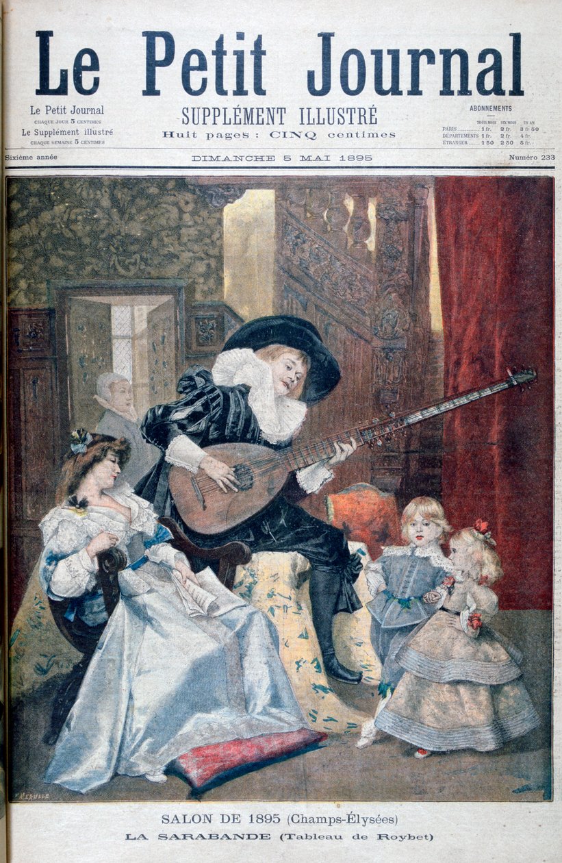 Sarabande, 1895 af Unbekannt