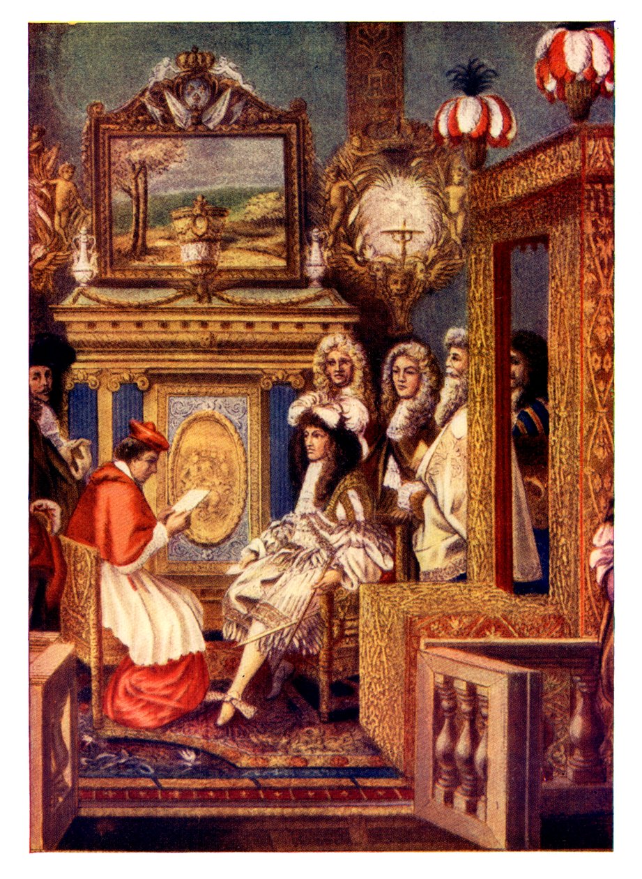 Scene fra et fransk hof, c1800-tallet af Unbekannt