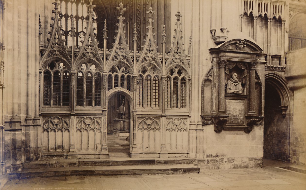 Scene of Martyrdom, Canterbury Cathedral, 1929. af Unbekannt