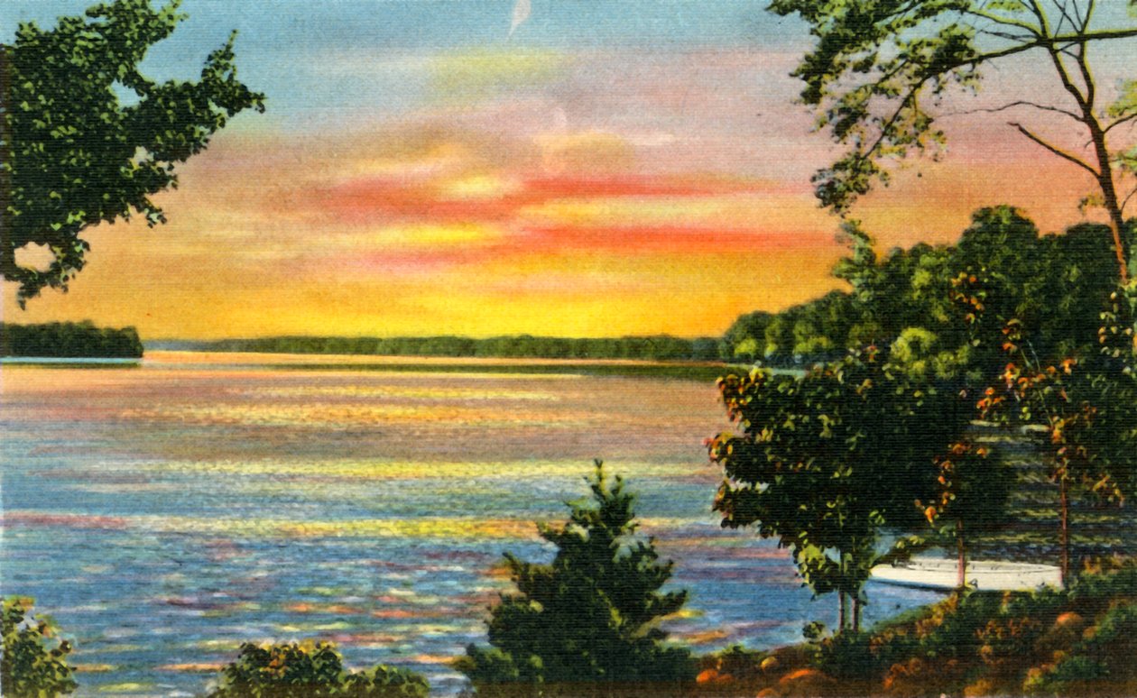 Scene på Lake Catawba, nær Charlotte, N.C., 1942. af Unbekannt