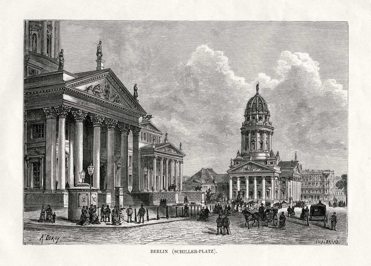 Schiller Square, Berlin, Tyskland, 1879 af Unbekannt