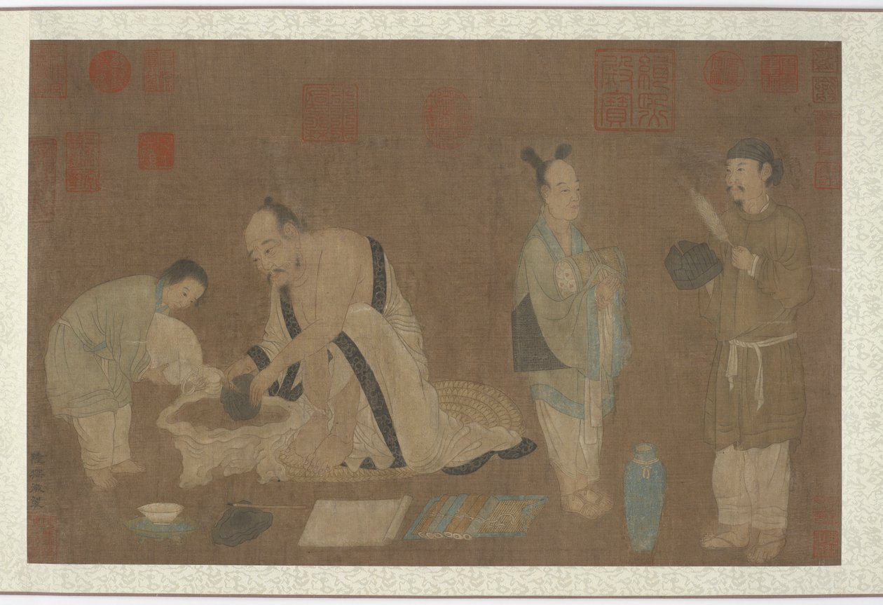 Lærde og ledsagere, Ming-dynastiet, 1368-1644. af Unbekannt