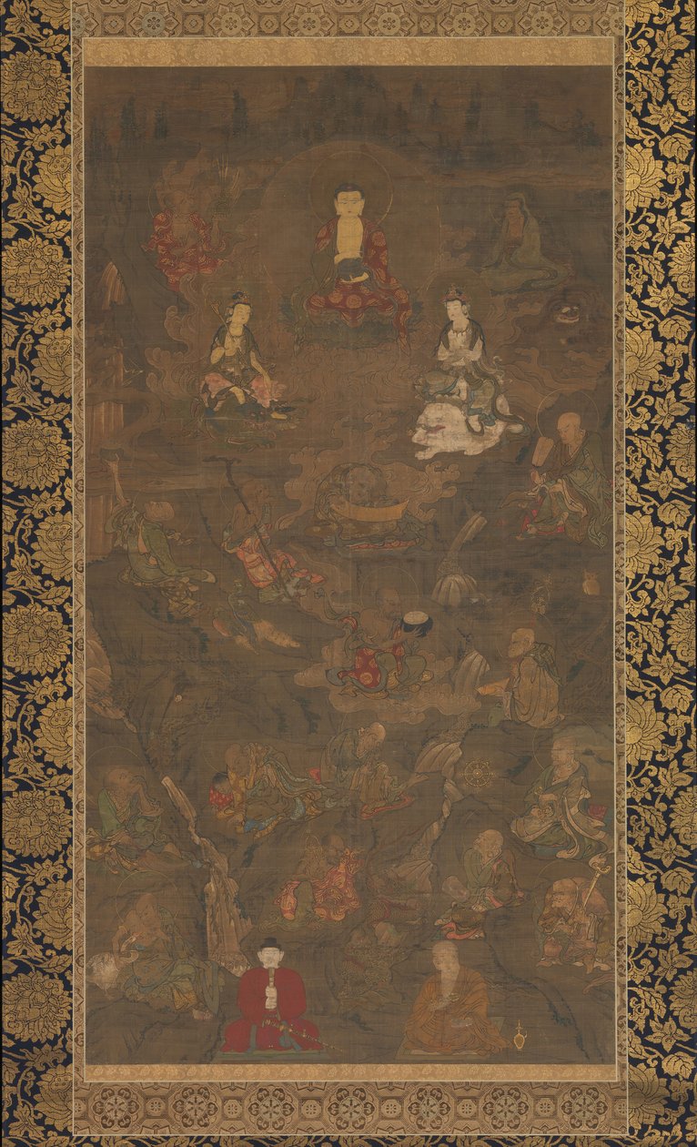 Shaka Triad and the Sixteen Rakan, 1300-tallet. af Unbekannt