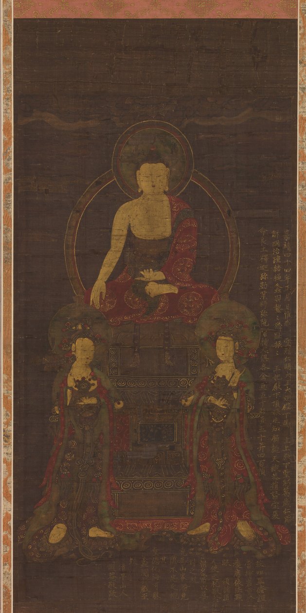 Shakyamuni triade, af Unbekannt