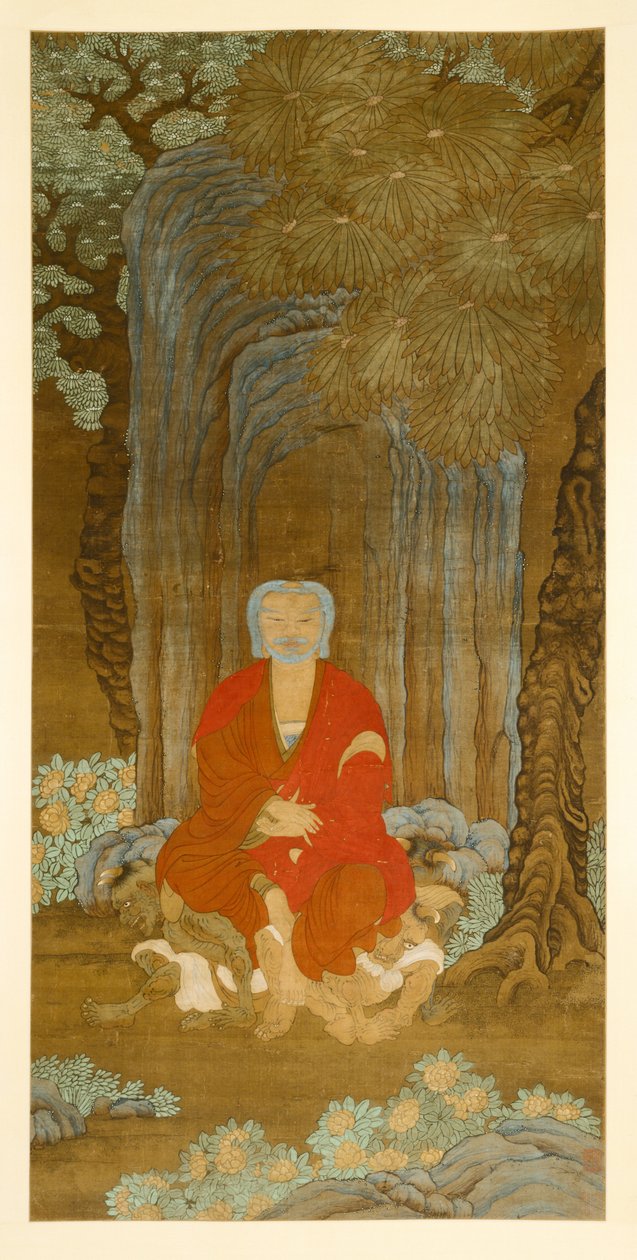 Shakyamuni under Bodhi-træet, 1600-50. af Unbekannt