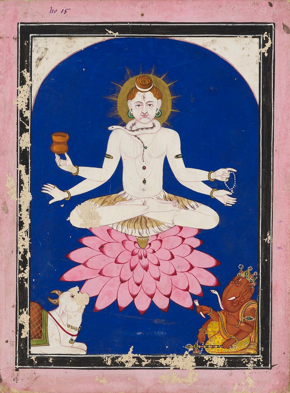 Shiva som yogin, 1800-tallet af Unbekannt