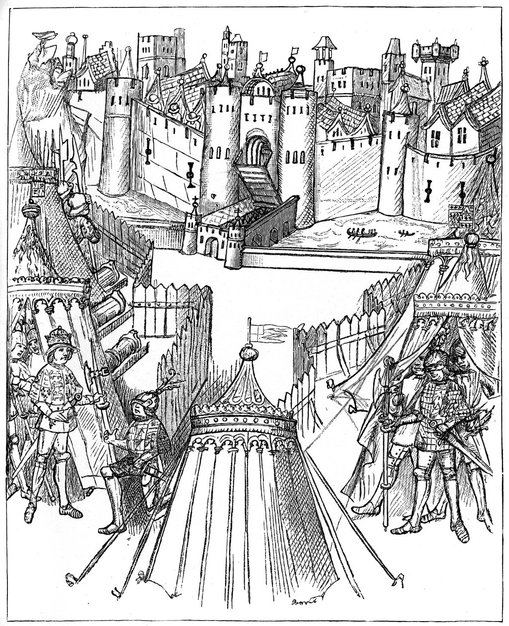 Rouens sejre, 1418-1419, 1893 af Unbekannt