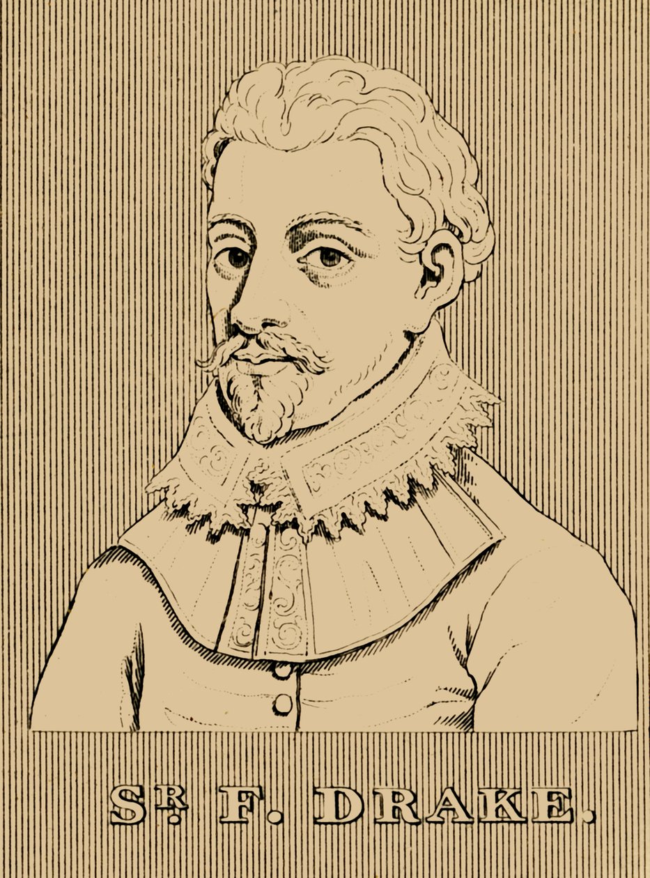 Sir Francis Drake, c1540-1596, 1830. af Unbekannt