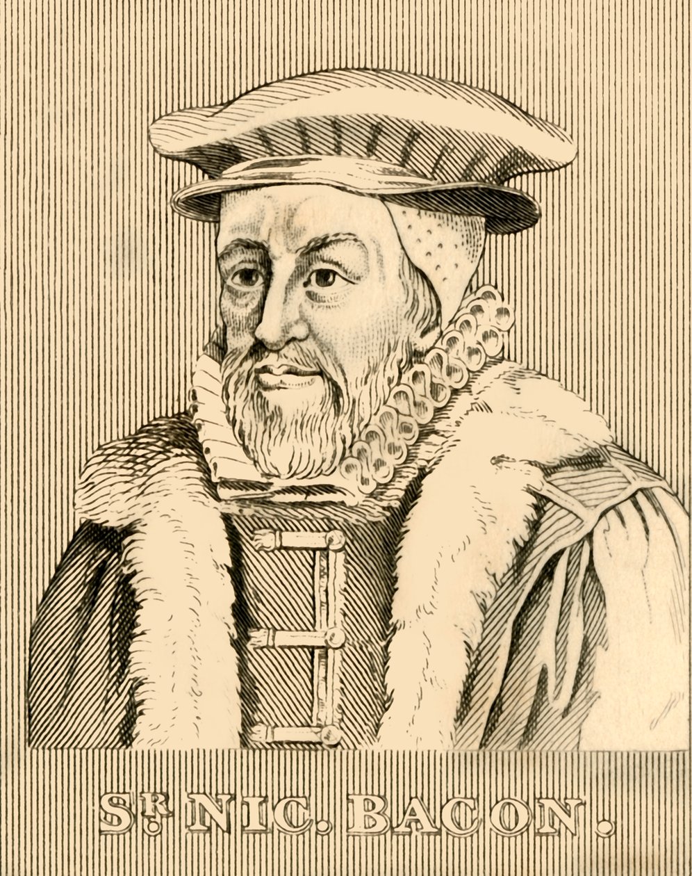 Sir Nicholas Bacon, 1510-1579, 1830. af Unbekannt