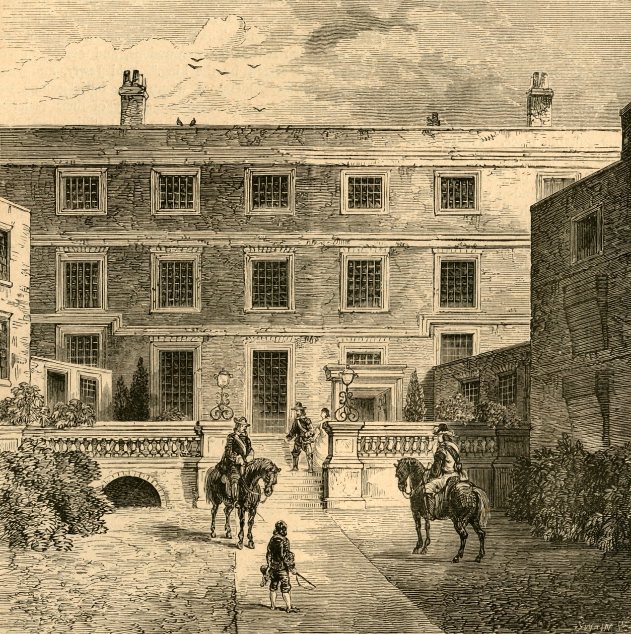Sir R. Claytons House, Garden Front, 1897. af Unbekannt