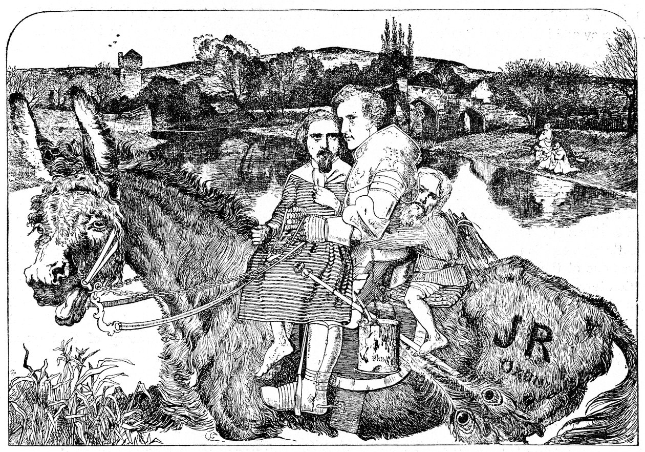 Skitse om Sir Isumbras and the P.R.B., 1923 af Unbekannt