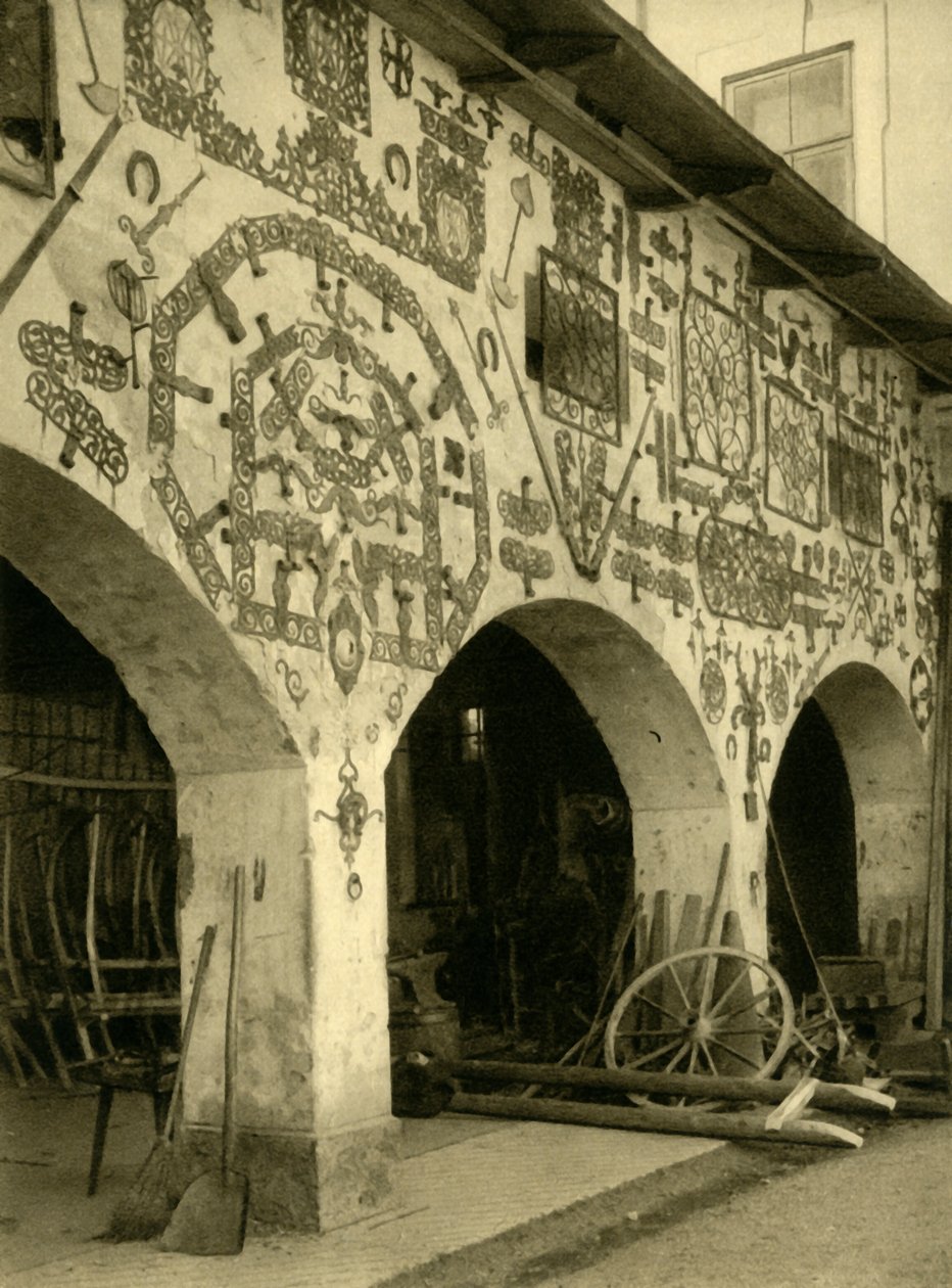 Smedje ved Admont Abbey, Østrig, c1935. af Unbekannt