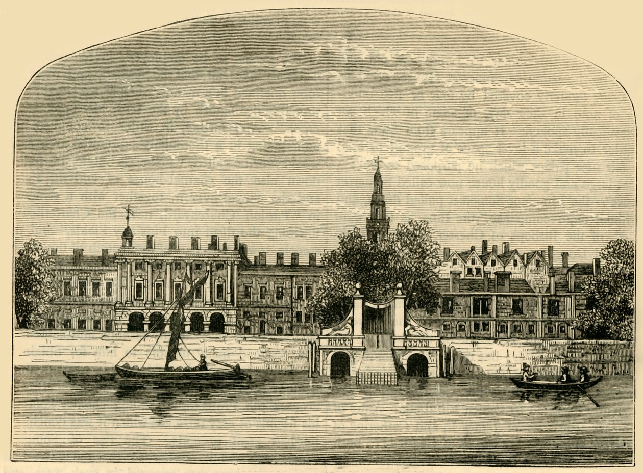 Somerset House and Stairs, 1881. af Unbekannt