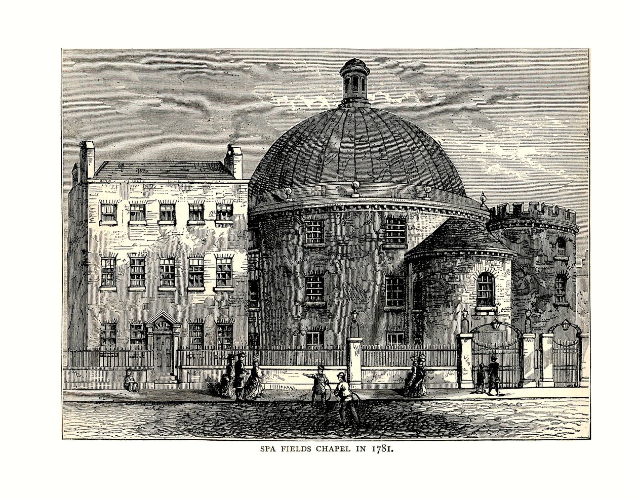 Spa Fields Chapel, 1781 af Unbekannt