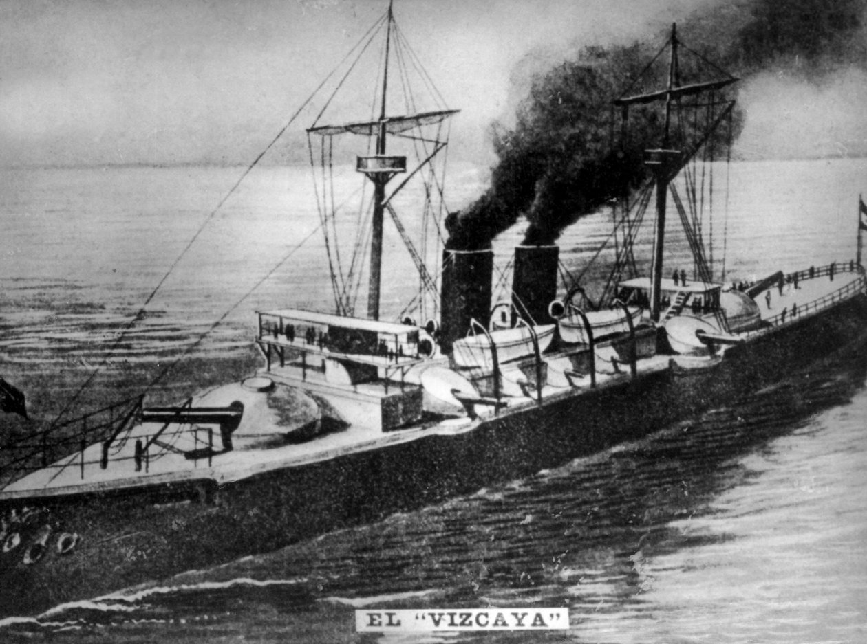 Det spanske slagskib The Viscaya, 1898