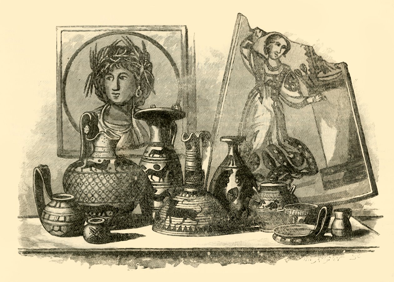 Eksemplarer af karthagisk kunst, 1890. af Unbekannt