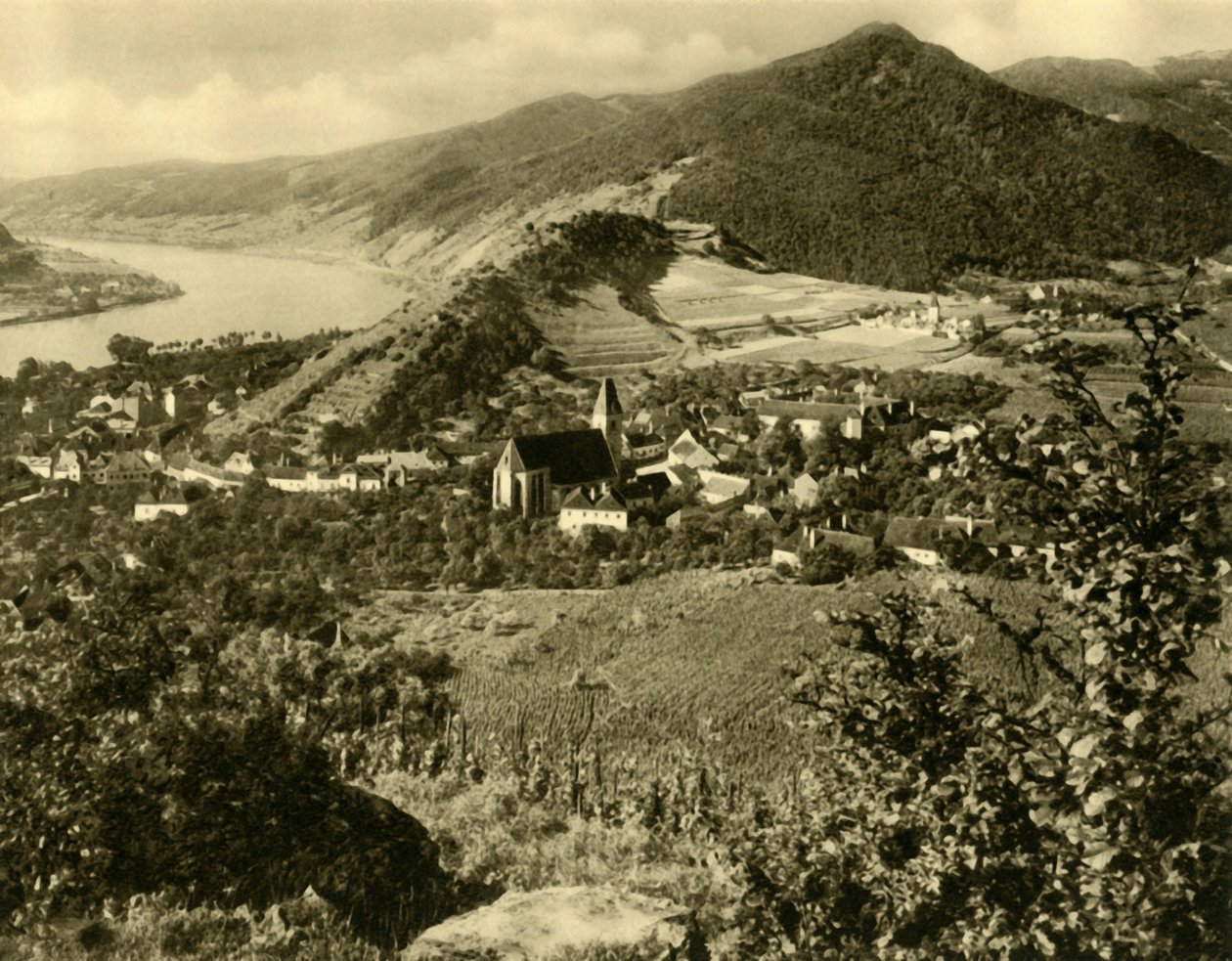 Spitz ved Donau, Wachau, Nedre Østrig, c1935. af Unbekannt