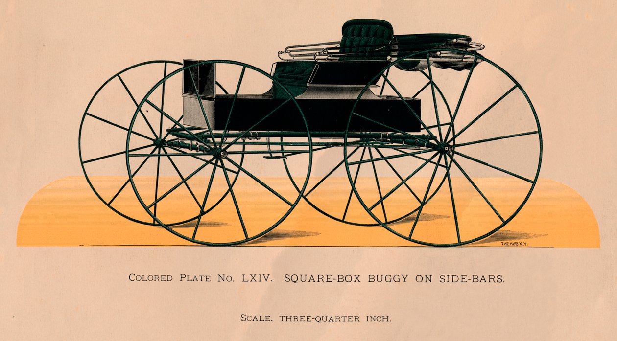 Square-Box Buggy On Side-Bars, 1885. af Unbekannt