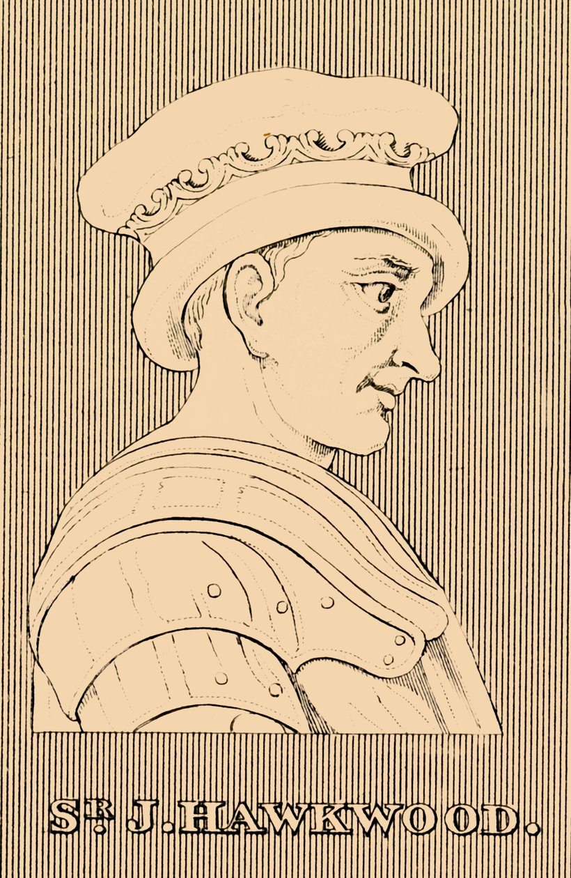Sr. J, Hawkwood, c1323-1394, 1830. af Unbekannt