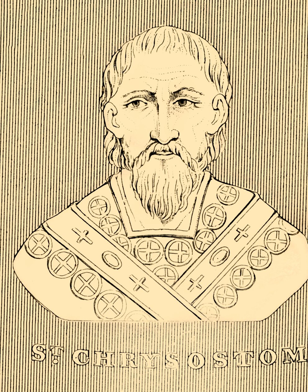 Sankt Chrysostomus, c349-407, 1830. af Unbekannt
