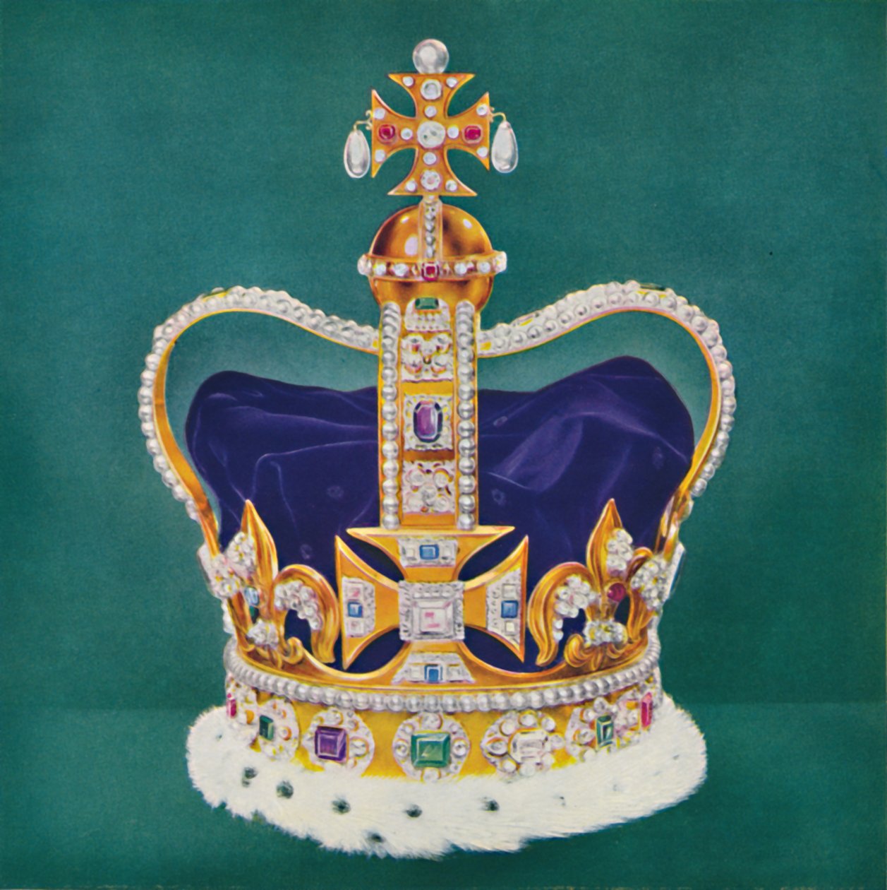 St. Edwards Crown, 1937. af Unbekannt