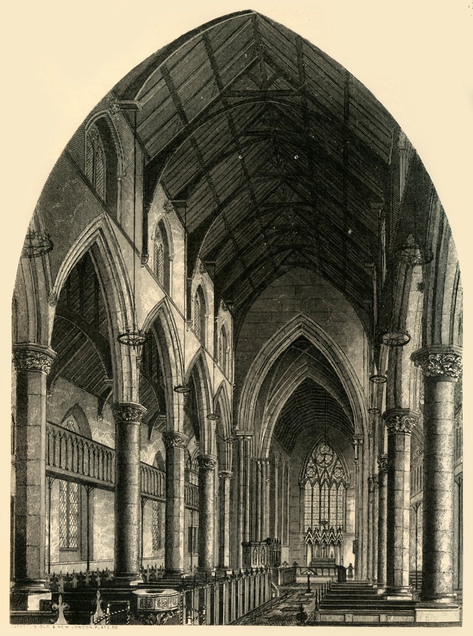 St. Giles Church, Camberwell, c1878. af Unbekannt