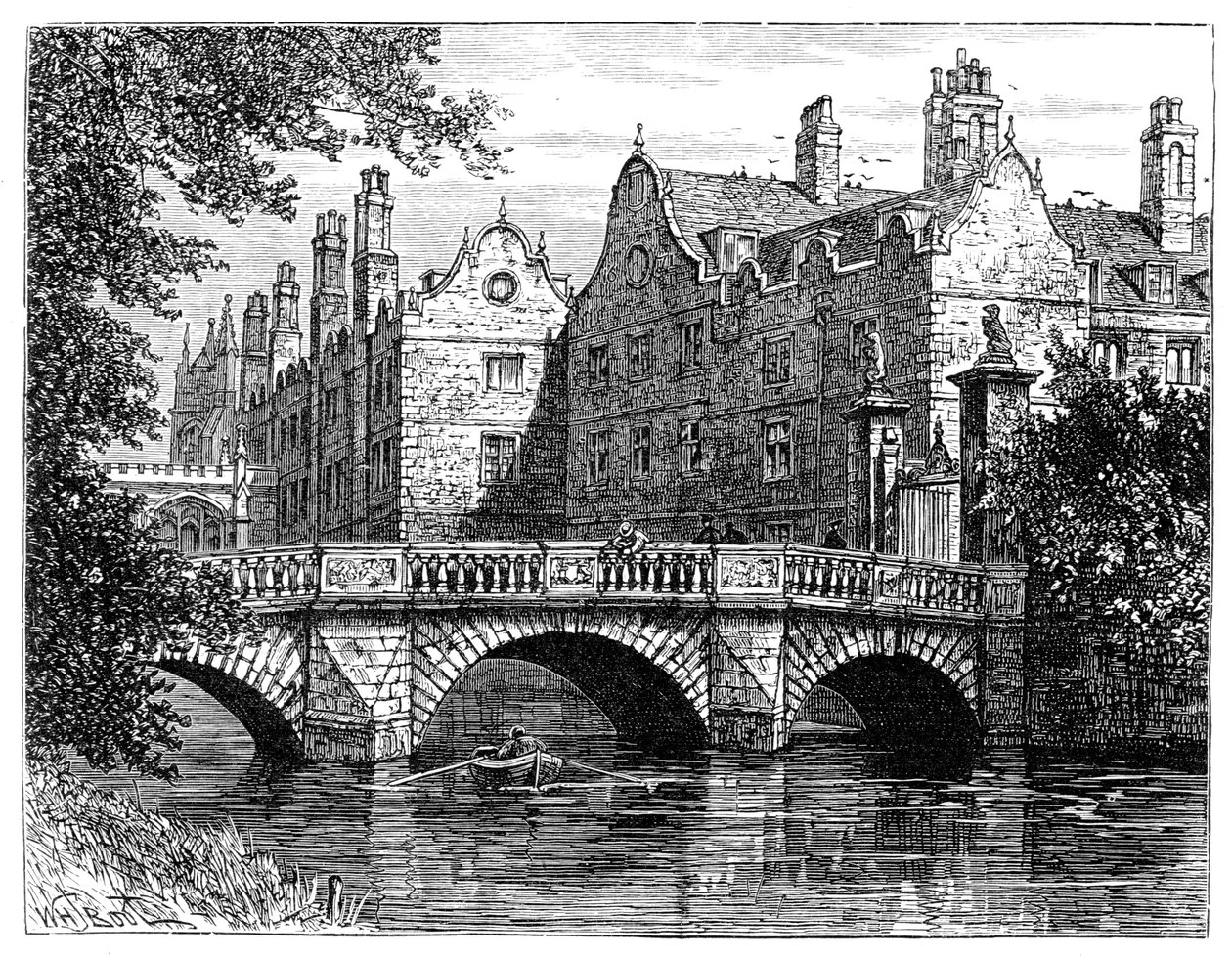 St Johns College, Cambridge, 1900 af Unbekannt